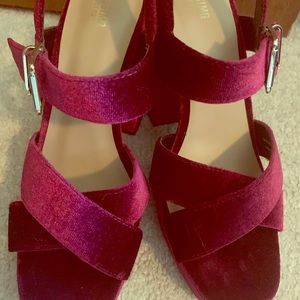 Mossimo Burgundy Chunky Heels